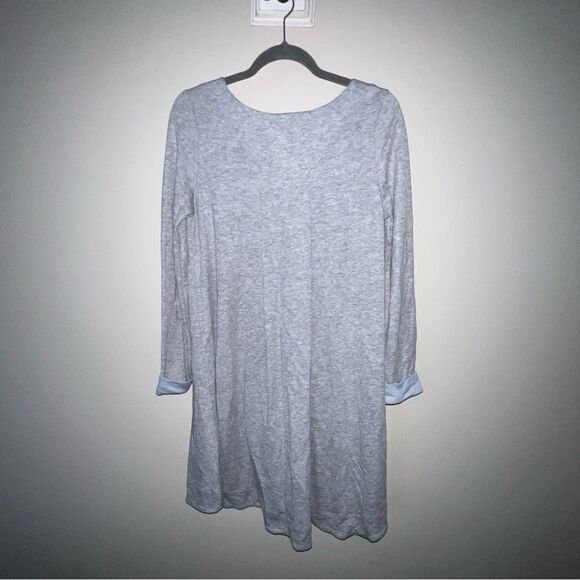 NWT Dalia Comfy Gray Longsleeve Dress - Sz M - Picture 5 of 12